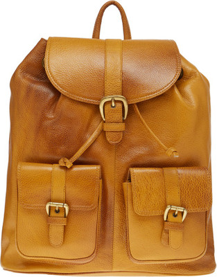 Leatherworld College Backpack 11.5 L Backpack(Brown), Rust