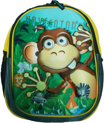

Levitas Color Kids Monkey Printed School Bag 2.5 L Backpack(Multicolor), Multicolour