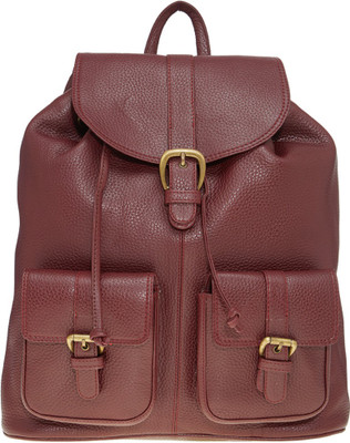 

Leatherworld College Backpack 11.5 L Backpack(Maroon)