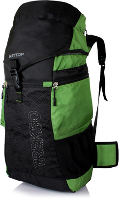 

Suntop TREK 50L Travel Bag Backpacking Backpack for Outdoor Hiking Trekking Camping Rucksack(Green) 50.0 L Backpack(Green, Black)