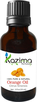 

KAZIMA Orange Essential Oil (15ML) 100% Pure Natural For Skin care & Hair treatment(15 ml)