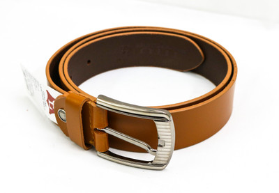 

DAKSH Men Brown Genuine Leather Belt, Brown & camel mud