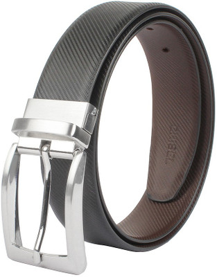 Chisel Men Formal Black Genuine Leather Reversible Belt