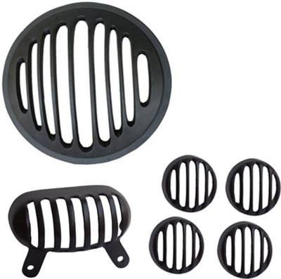 

Almos Motorcycle Thunderbird 350 & 500 Head Light Grill Set Bike Headlight Grill(Black)