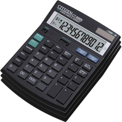 

Citizen |Pack of 3| CT-666N Stealodeal |Pack of 3| CT-666N Basic Calculator(12 Digit)
