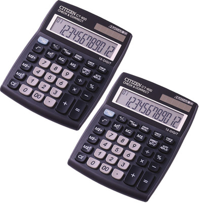 

Citizen |Pack of 2| CT-600J Stealodeal |Pack of 2| CT-600J Basic Calculator(12 Digit)