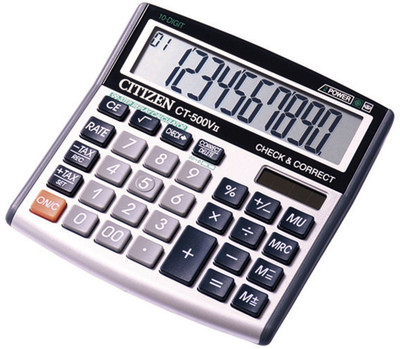 

Citizen CT-500VII Stealodeal CT-500VII Basic Calculator(10 Digit)
