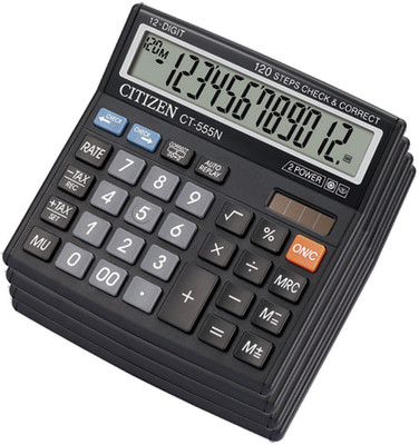 

Citizen |Pack of 4| CT-555N Stealodeal |Pack of 4| CT-555N Basic Calculator(12 Digit)