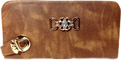 

Nizbha Collection Casual Brown Clutch