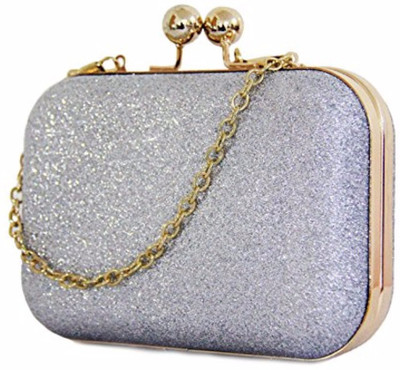 

Vezela Casual Silver Clutch
