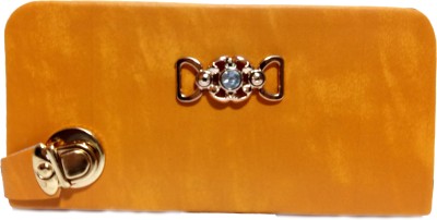 

Nizbha Collection Casual Gold Clutch