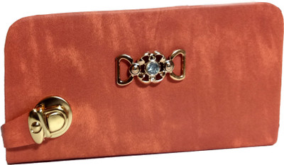 

Nizbha Collection Casual Orange Clutch