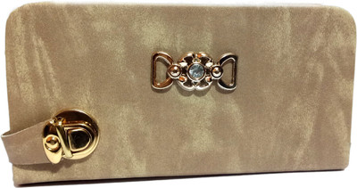 

Nizbha Collection Casual Tan Clutch