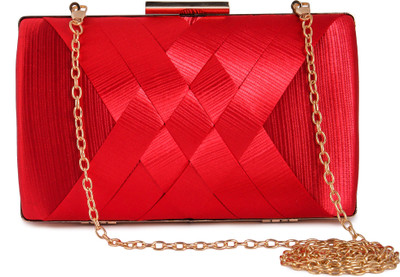 

MODISH Party Red Clutch