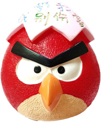 

DS Creations Angry Bird Piggy bank Coin Bank(Red, Pink)