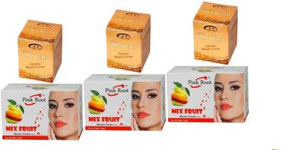 

Pink Root Mix Fruit, Gold Bleach Cream 3-3pcs(Set of 6)