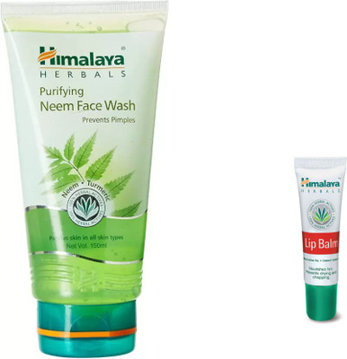

Himalaya Purifying Neem Face Wash, lip balm(Set of 2)