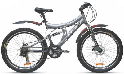 

Avon Atlantus Dual Disc Brake, Dual Suspension 26 T Mountain Cycle(21 Gear, Grey)