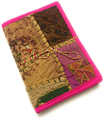 

Safar Regular Diary(Handmade diary with handmade work on it., Deep Pink)
