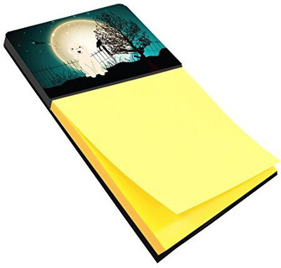 

Caroline's Treasures Pocket-size Note Pad(Halloween Scary Bedlington Terrier Sandy, Yellow)