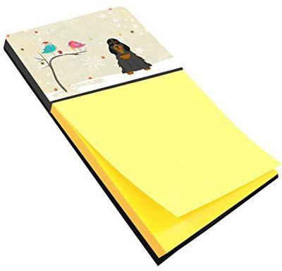 

Caroline's Treasures Pocket-size Note Pad(Christmas Presents between Friends Cocker Spaniel Black Tan, Yellow)