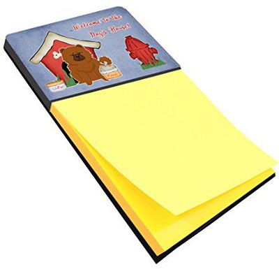 Caroline's Treasures Pocket-size Note Pad(Dog House, Yellow)