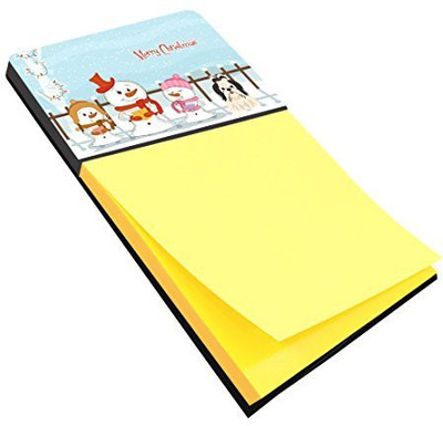 

Caroline's Treasures Pocket-size Note Pad(Merry Christmas Carolers Shih Tzu Black White, Yellow)