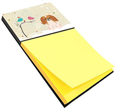 

Caroline's Treasures Pocket-size Note Pad(Christmas Presents between Friends Pekingnese Red White, Yellow)