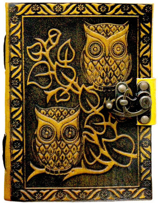 

Pranjals House A5 Diary(leather notebook, Yellow & Black)