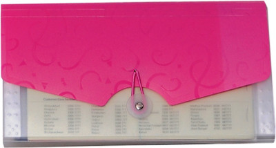 

MagPie Polypropylene Check book Expanding Document File(Set Of 1, Pink)