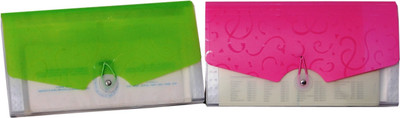 

MagPie Polypropylene Check book Expanding Document File Set of 2(Set Of 2, Multicolor)
