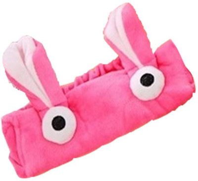 

TENFLOOR Cute Rabbit Hairband, Washing Face Makeup Headband(White Color) Head Band(Pink)