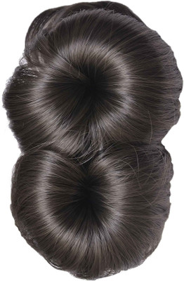 

Bella Hararo Flower Hair Extension WITH CLUTCH, Black Hair Accessory Set(Black)