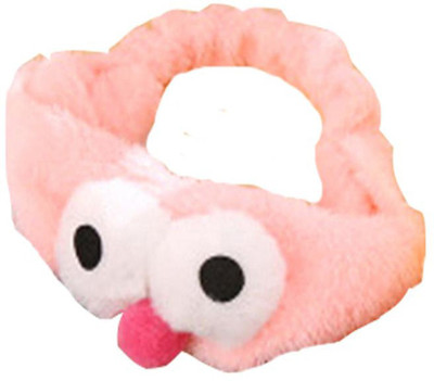 

TENFLOOR Cute Big-Eye Hairband, Washing Face Makeup Headband(Baby Pink Color) Head Band(Orange)