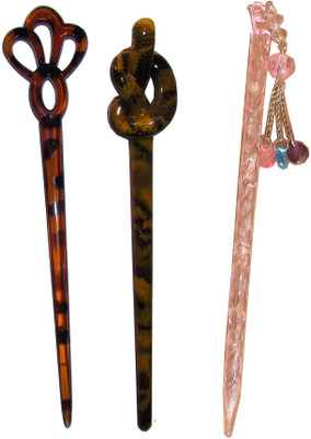 

Kabello Trendy combo of juda sticks Bun Stick(Multicolor)