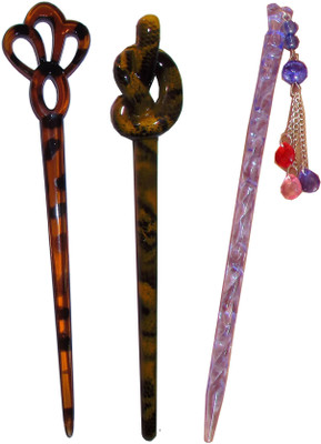 

Vogue Wedding combo of juda sticks Bun Stick(Multicolor)