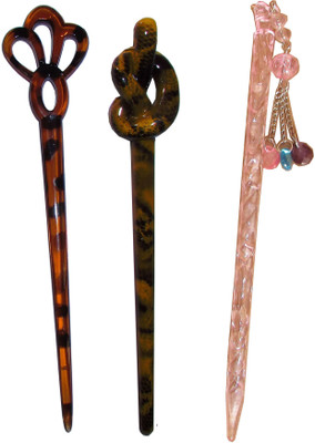 

Vogue Wedding combo of juda sticks Bun Stick(Multicolor)