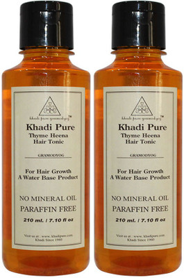 

Khadi Pure Herbal Thyme Henna Hair Tonic Hair Oil(420 ml)