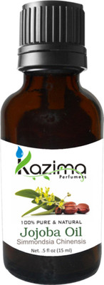 

KAZIMA Jojoba Carrier Cold Pressed Carrier Oil (15ML) Pure Natural For Skin care & Hair treatments Hair Oil(15 ml)