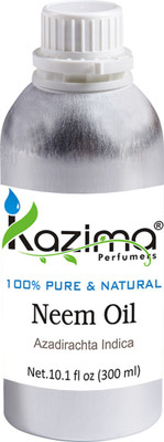 

KAZIMA Neem Cold Pressed Carrier Oil (300ML) Pure Natural For Skin care & Hair treatment Hair Oil(300 ml)