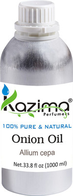 

KAZIMA Onion Essential Oil (1000ML) Pure Natural For Skin care & Hair treatment Hair Oil(1000 ml)