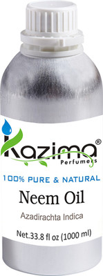 

KAZIMA Neem Cold Pressed Carrier Oil (1000ML) Pure Natural For Skin care & Hair treatment Hair Oil(1000 ml)