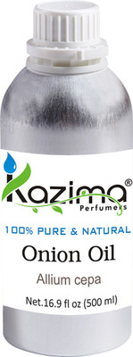 

KAZIMA Onion Essential Oil (500ML) Pure Natural For Skin care & Hair treatment Hair Oil(500 ml)