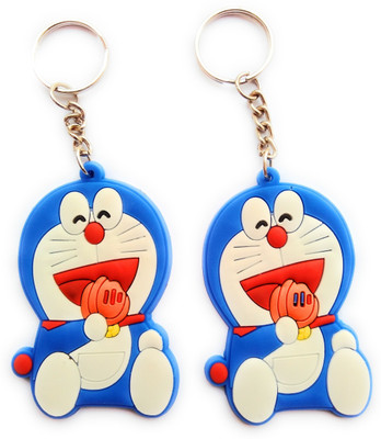 

HatsOff Doremon Cartoon Key chain Rubber Key Ring ( Pack Of 2 ) Key Chain