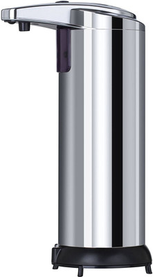 

WISHPOOL Stainless Steel Hands Free Automatic Sensor Touchless Soap 400 ml Sensor Equiped Soap Dispenser(Silver)