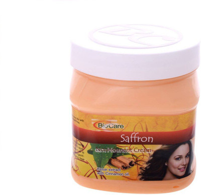 

Biocare SAFFRON NOURISHMENT CREAM With Kesar extract and Cinnamon oil(500 ml)