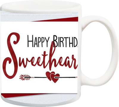 

Stylotrendz Happy Birthday Sweetheart Best gift for Lover Coffee Ceramic Mug(325 ml), White