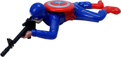 

Bonkerz Crawling Captain America With Lights and Sound(Multicolor)