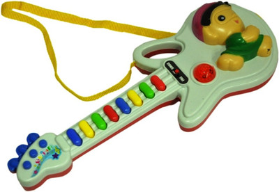 

Mahvi Toys Musical Guitar with Button(Multicolor)