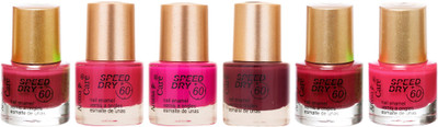 

Aroma Care Matte Nail Polish Mauve-Pink-Pink-Brown-Brown-Peach(Pack of 6)